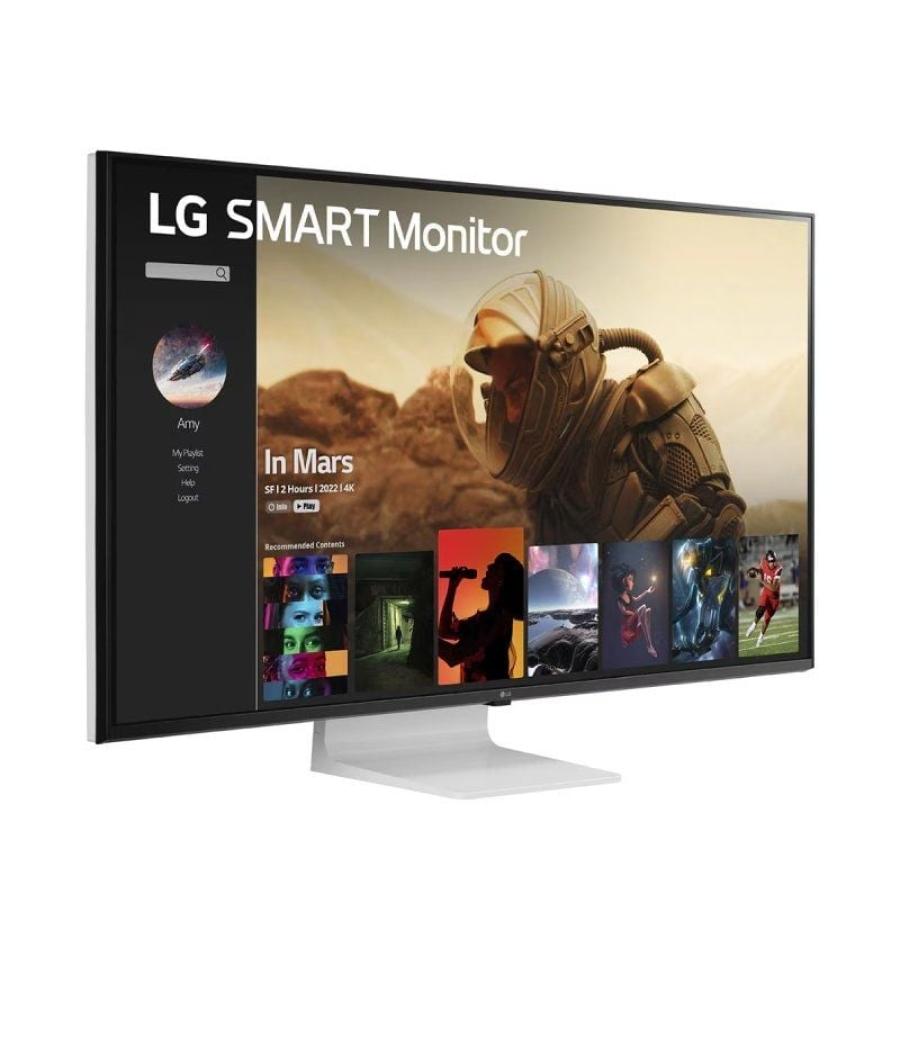Smart monitor lg 43sq700s-w 42.5'/ 4k/ multimedia/ smart tv/ blanco