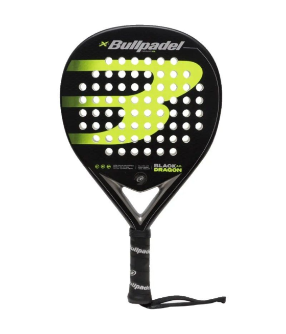 Pala de pádel bullpadel black dragon 4.0/ negro y verde