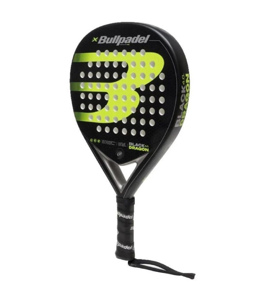 Pala de pádel bullpadel black dragon 4.0/ negro y verde