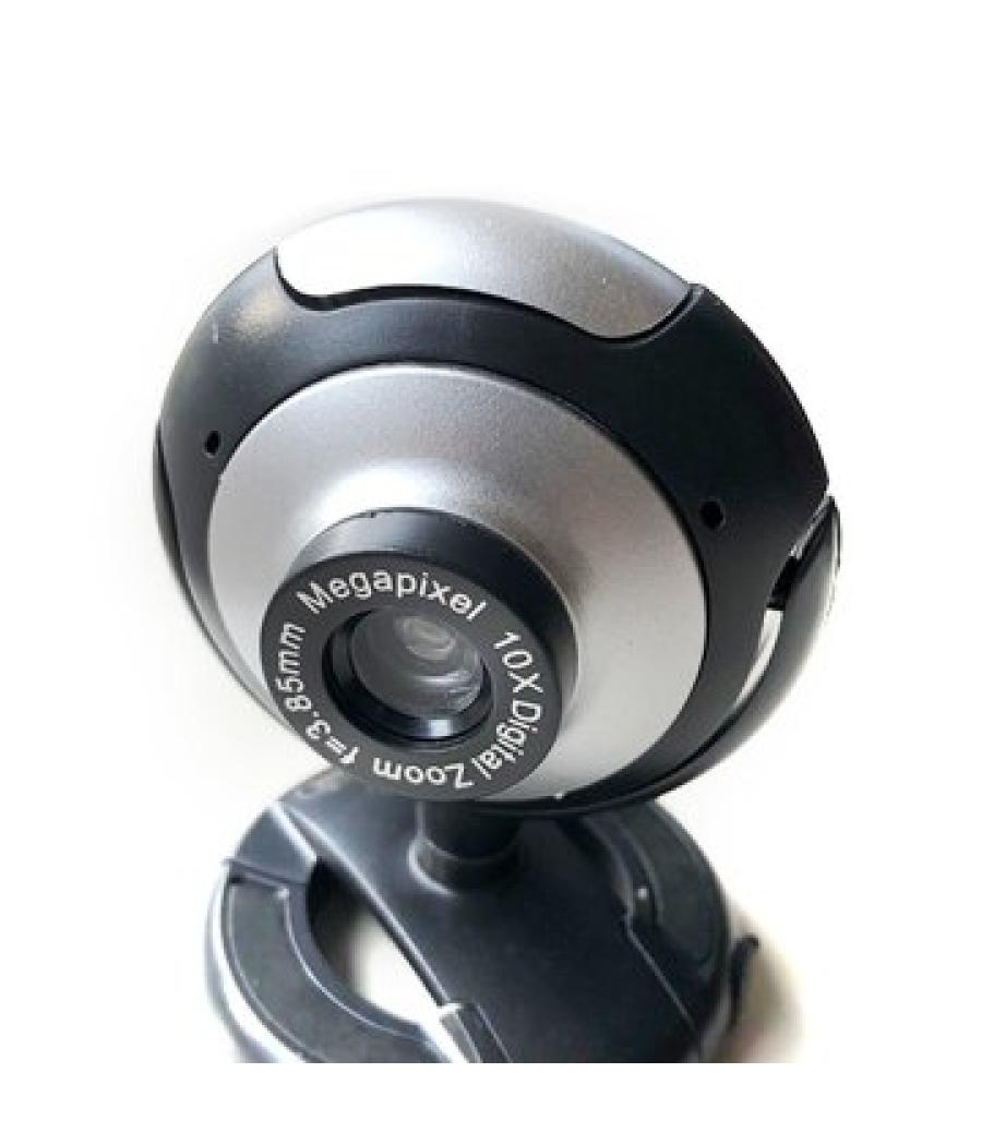 Camara web zero-max zm-020 480p led microfono color negro/gris (formato bulk)