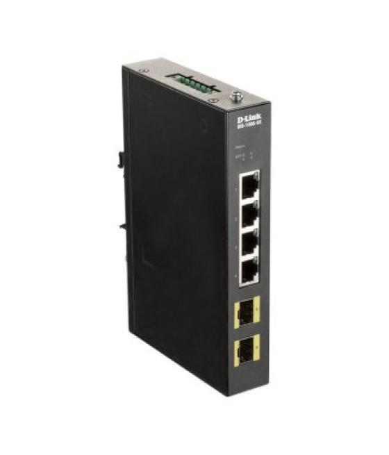 Switch industrial d-link dis-100g-6s sin gestion 4p giga base-t 2x giga sfp