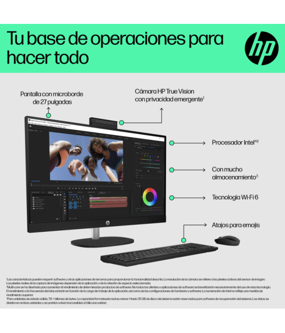 Pc hp aio 27-cr0087ns i5-1334u 16g 1t 27" w11h