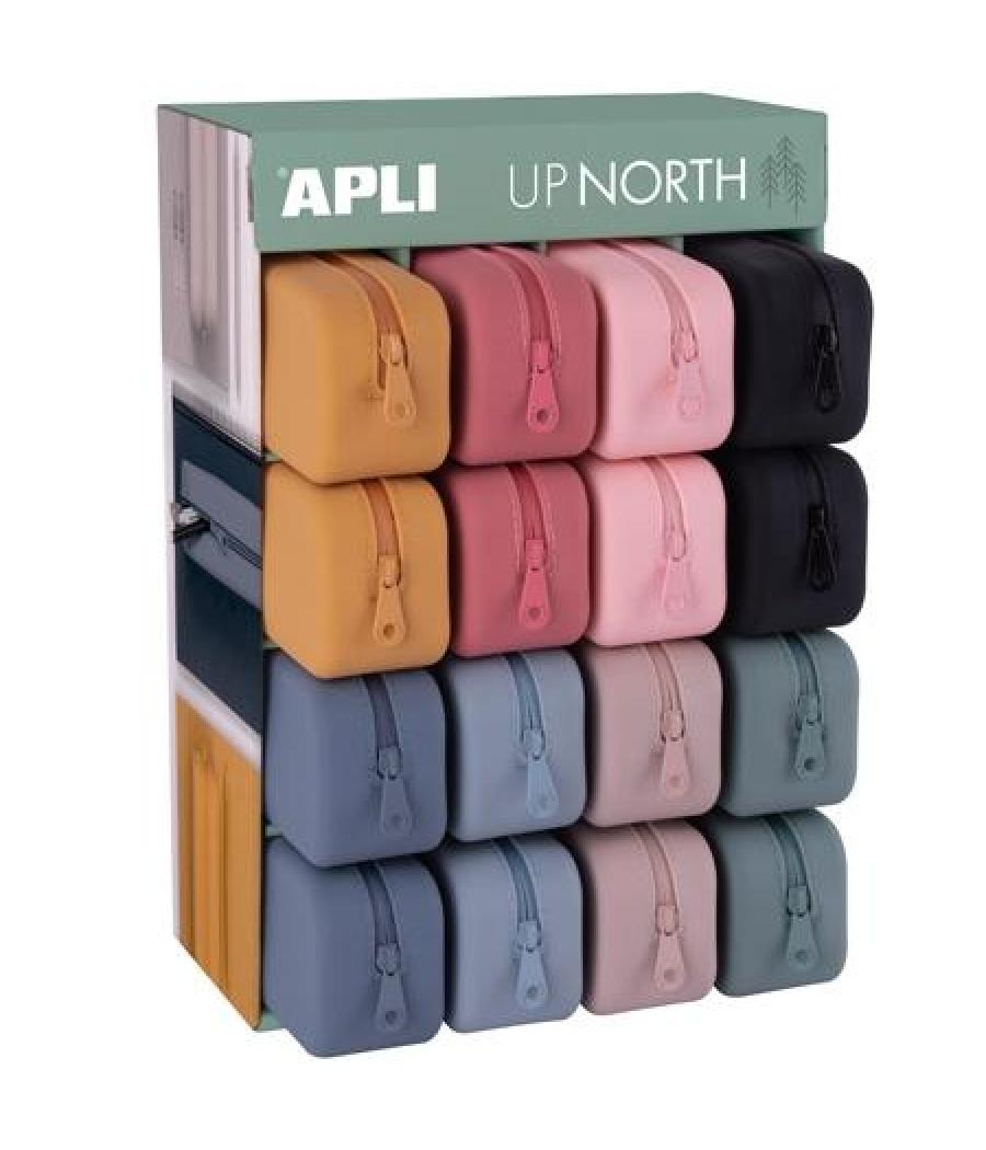 Apli estuche de silicona up north expositor de 16 c/surtidos
