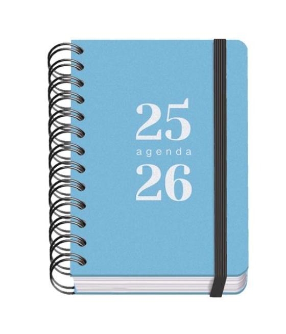 Dohe agenda escolar grammar a6 espiral doble dp tapa pp azul 2025-2026