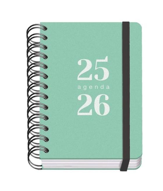 Dohe agenda escolar grammar a6 espiral doble dp tapa pp verde 2025-2026