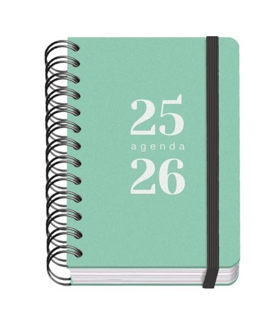 Dohe agenda escolar grammar a6 espiral doble dp tapa pp verde 2025-2026