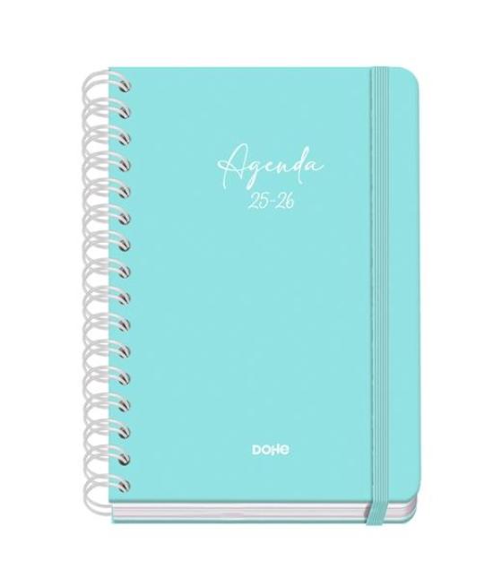 Dohe agenda escolar serenity wire´o a5 espiral doble sv tapa dura verde 2025-2026