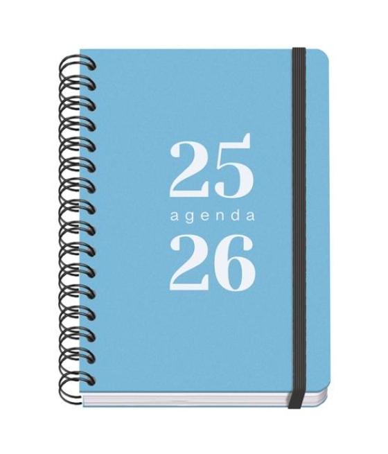 Dohe agenda escolar grammar a5 espiral doble dp tapa pp azul 2025-2026