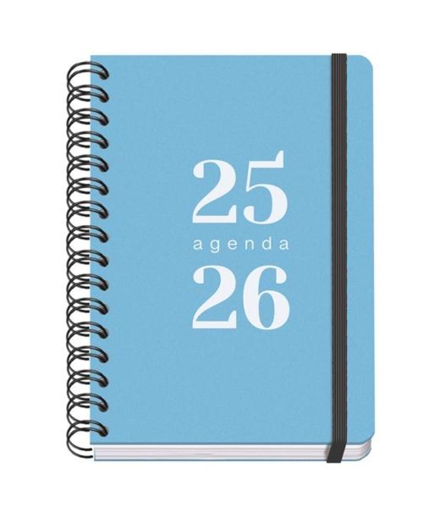 Dohe agenda escolar grammar a5 espiral doble dp tapa pp azul 2025-2026