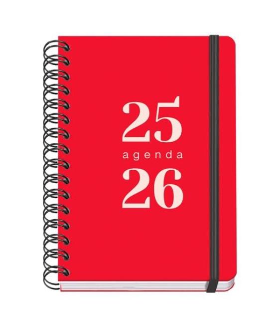 Dohe agenda escolar grammar a5 espiral doble dp tapa pp rojo 2025-2026