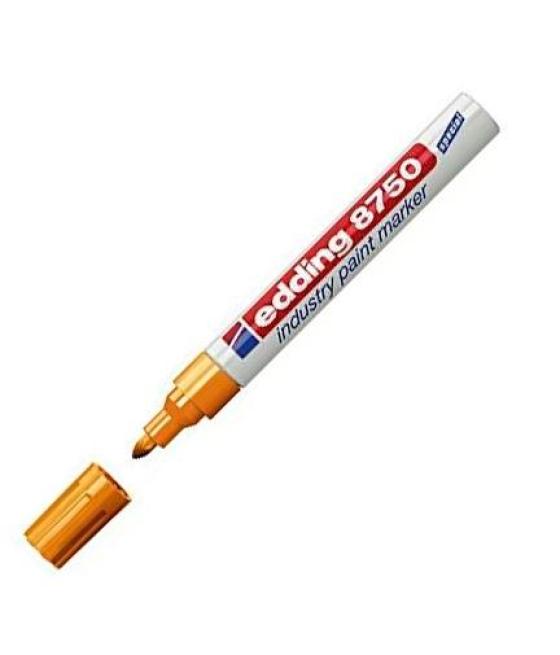 Edding marcador permanente de tinta opaca industrial 8750 amarillo