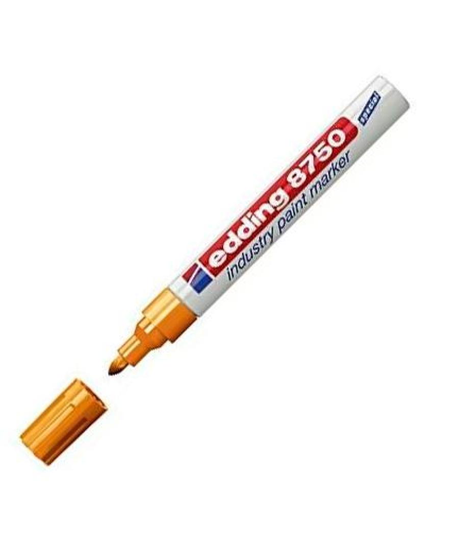 Edding marcador permanente de tinta opaca industrial 8750 amarillo