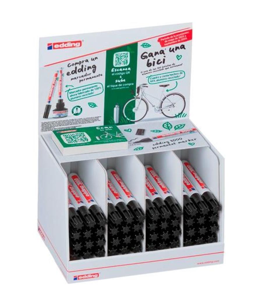 Edding marcador permanente 3000 negro expositor 48 ud