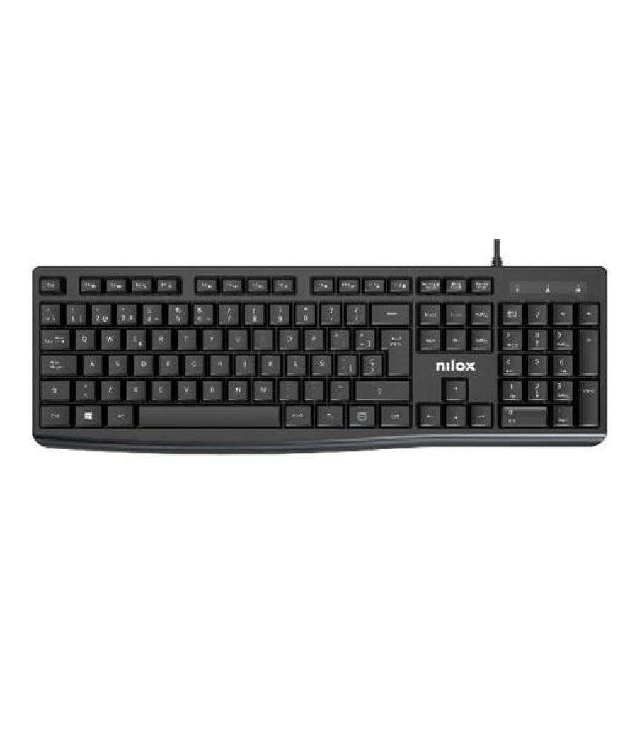 Nilox teclado cable usb negro español