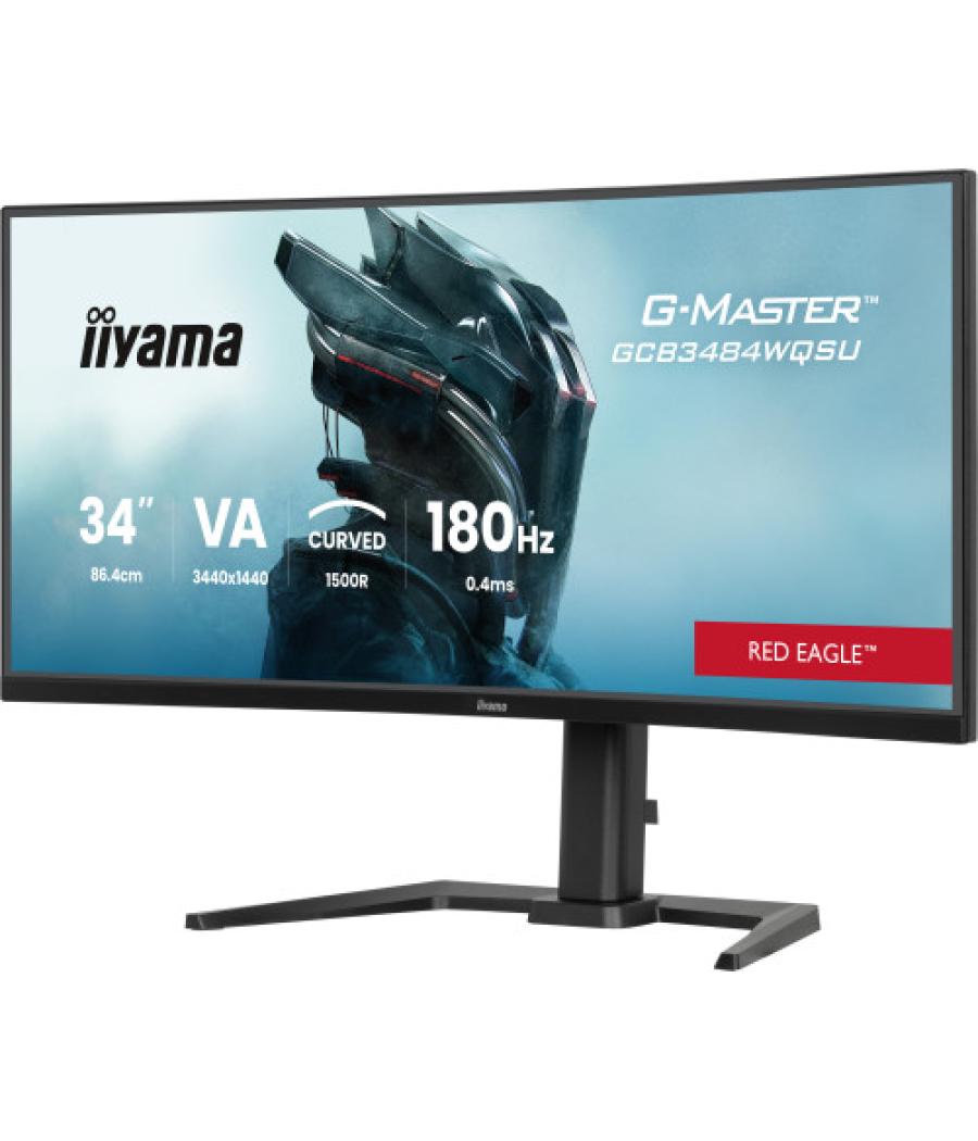 Monitor iiyama g-master gcb3484wqsu-b1, 34", curvatura 1500r, 180hz, 500cd