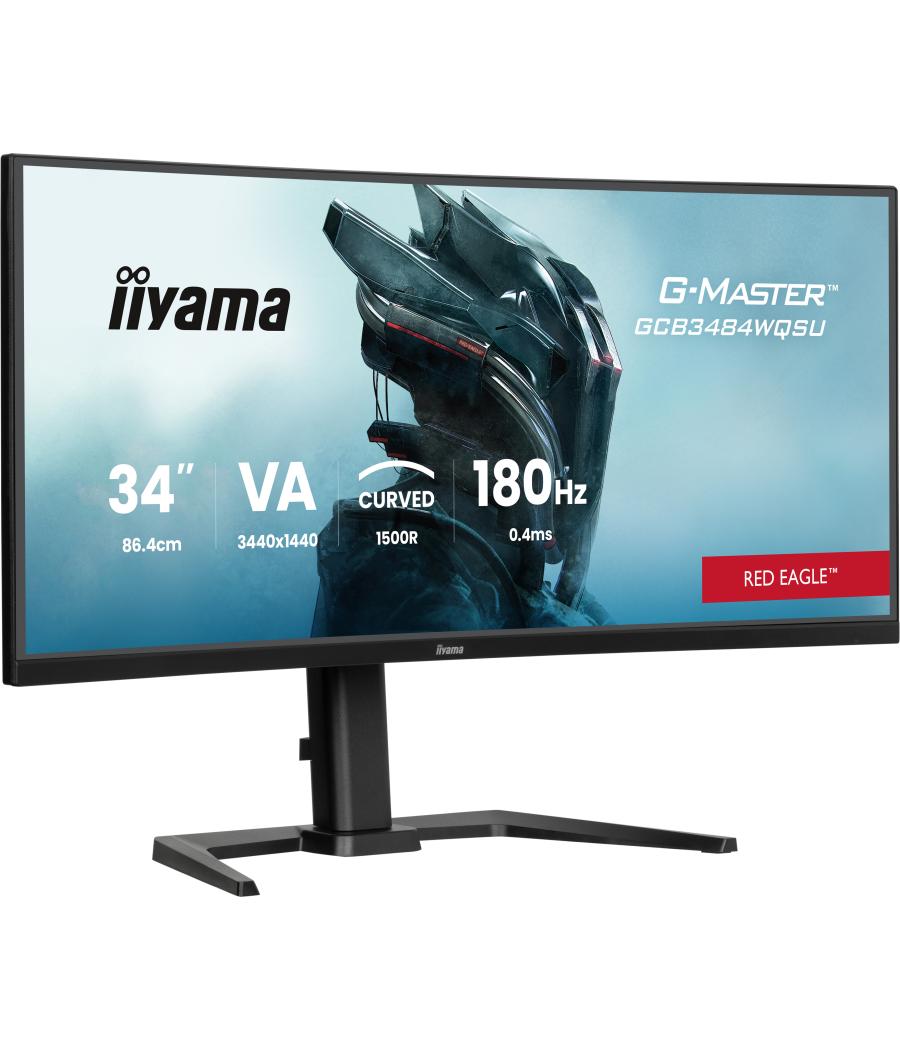 Monitor iiyama g-master gcb3484wqsu-b1, 34", curvatura 1500r, 180hz, 500cd