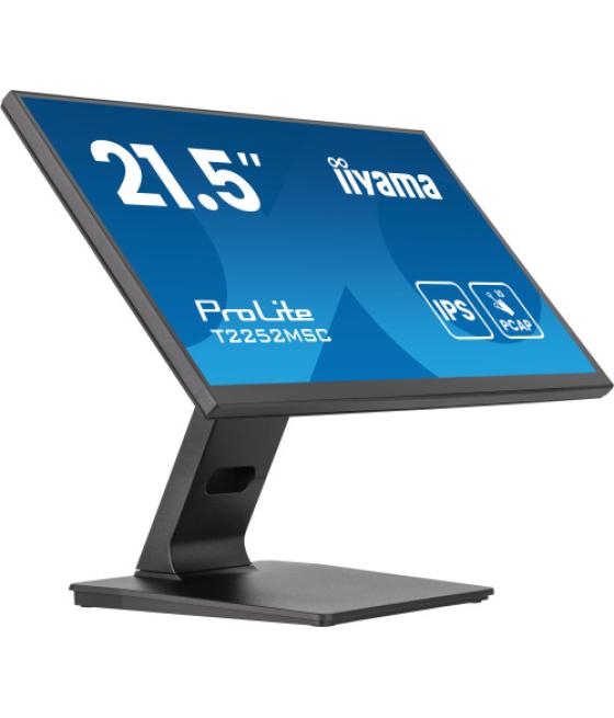 Iiyama prolite t2252msc-b2ag pantalla para pc 54,6 cm (21.5") 1920 x 1080 pixeles full hd lcd pantalla táctil negro