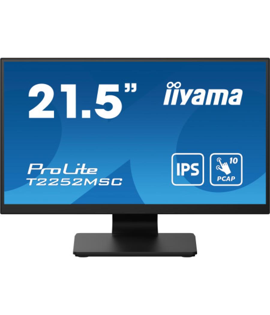 Iiyama prolite t2252msc-b2ag pantalla para pc 54,6 cm (21.5") 1920 x 1080 pixeles full hd lcd pantalla táctil negro