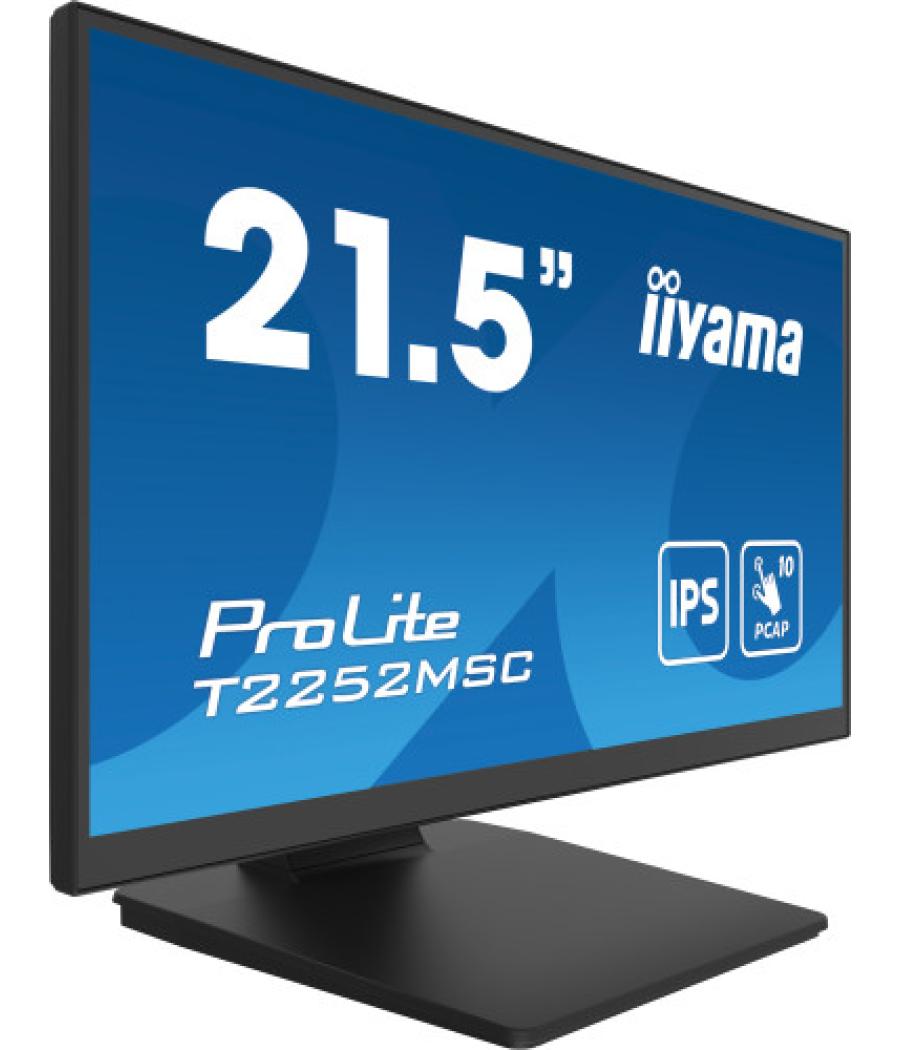 Iiyama prolite t2252msc-b2ag pantalla para pc 54,6 cm (21.5") 1920 x 1080 pixeles full hd lcd pantalla táctil negro