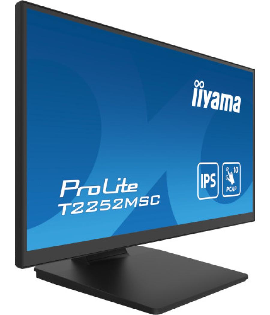 Iiyama prolite t2252msc-b2ag pantalla para pc 54,6 cm (21.5") 1920 x 1080 pixeles full hd lcd pantalla táctil negro