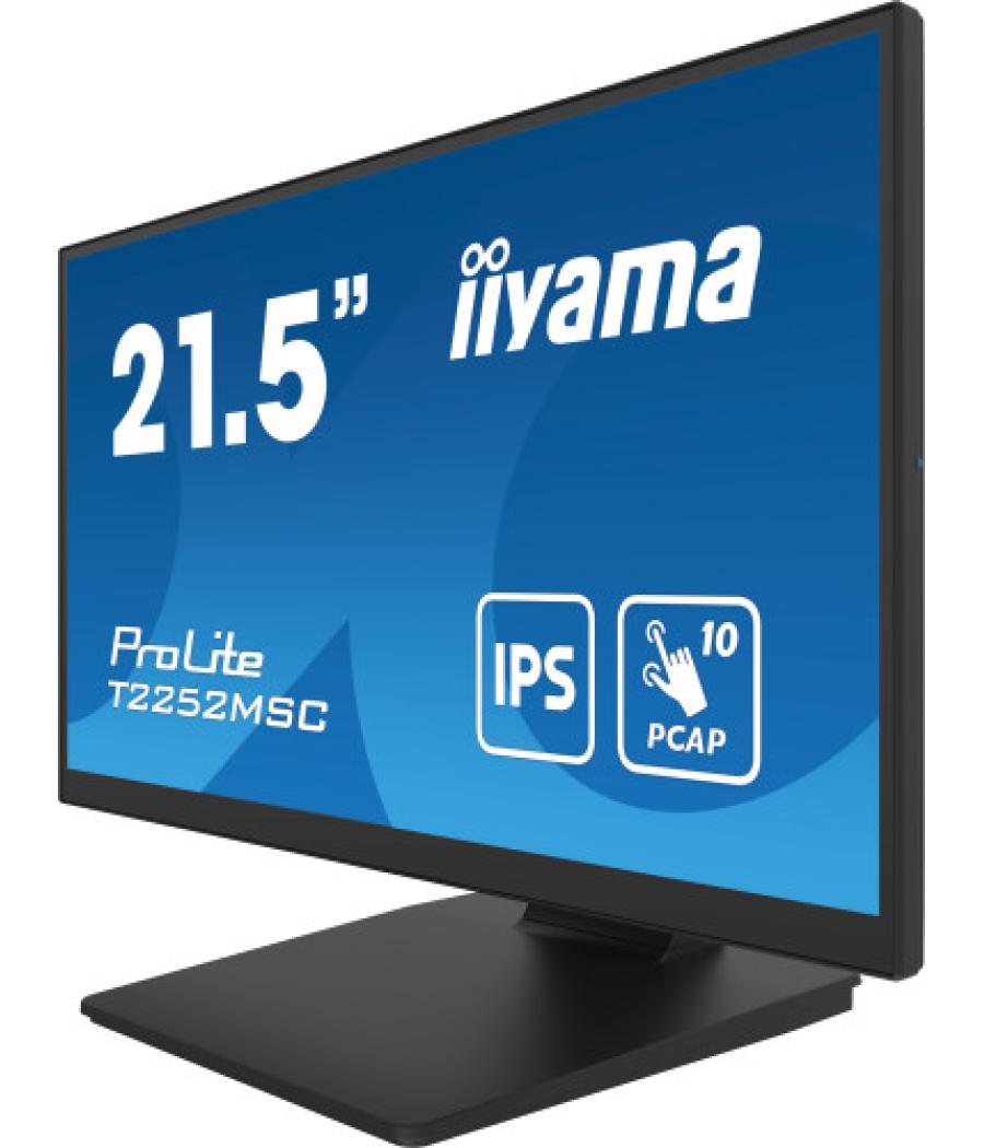 Iiyama prolite t2252msc-b2ag pantalla para pc 54,6 cm (21.5") 1920 x 1080 pixeles full hd lcd pantalla táctil negro