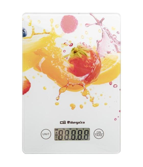 Báscula de cocina electrónica orbegozo pc 1023/ hasta 5 kg/ blanca