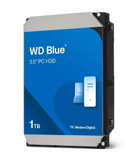 Disco duro western digital wd blue pc desktop 1tb/ 3.5'/ sata iii/ 64mb