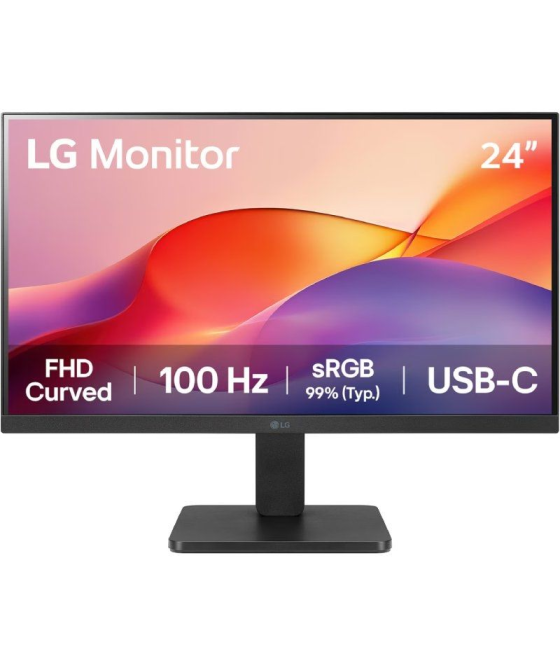 Monitor curvo lg 24u421a-b 23.8'/ full hd/ negro