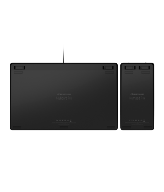 3dconnexion keyboard pro with numpad teclado oficina usb + rf wireless + bluetooth qwerty internacional de ee.uu. negro