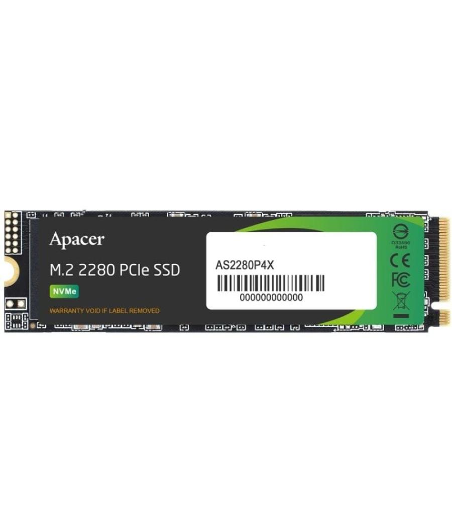 Disco ssd apacer as2280p4x 512gb/ m.2 2280 pcie/ full capacity Disco ssd apacer as2280p4x 512gb/ m.2 2280 pcie/ full capacity