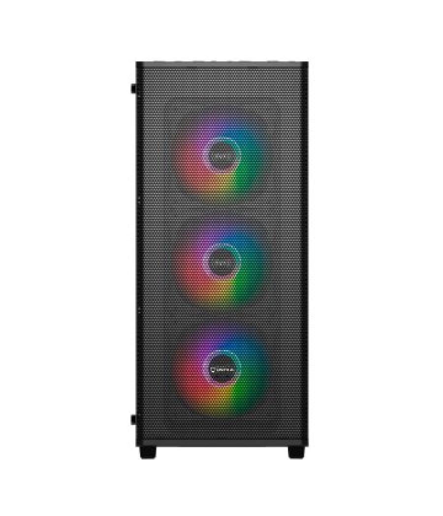 Caja atx semitorre gaming unykach mir100 atx uk 511303 color negro panel lateral cristal templado 4v