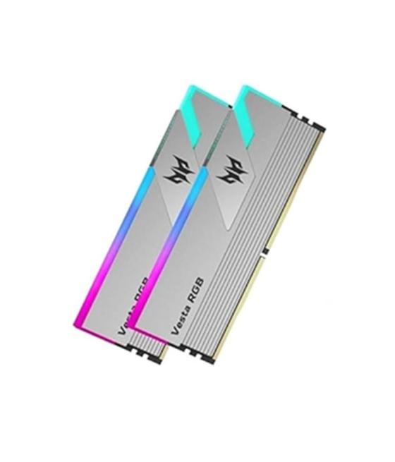 Memoria ram ddr4 32gb 2x16gb acer predator vesta - 3200mhz cl16 silver rgb
