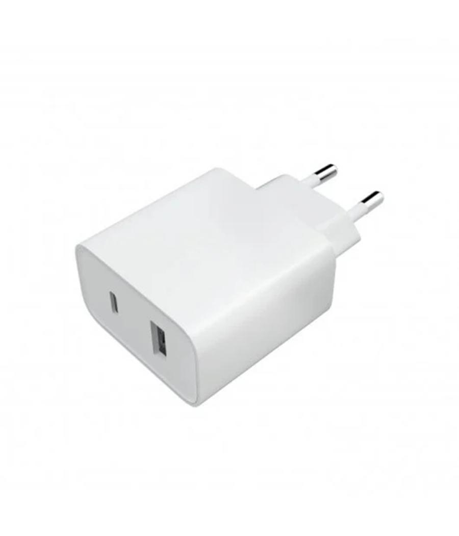 Cargador de pared xiaomi mi dual usb tipo a - usb tipo c - 33w - blanco