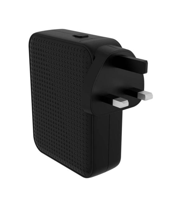 Cargador de pared ingles hyper 3 x usb tipo c 1 x usb tipo a negro