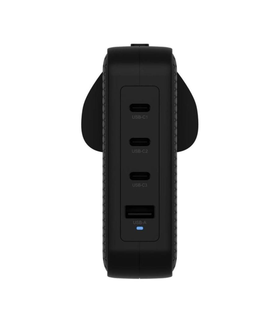Cargador de pared ingles hyper 3 x usb tipo c 1 x usb tipo a negro