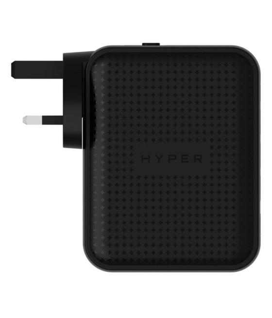 Cargador de pared ingles hyper 3 x usb tipo c 1 x usb tipo a negro