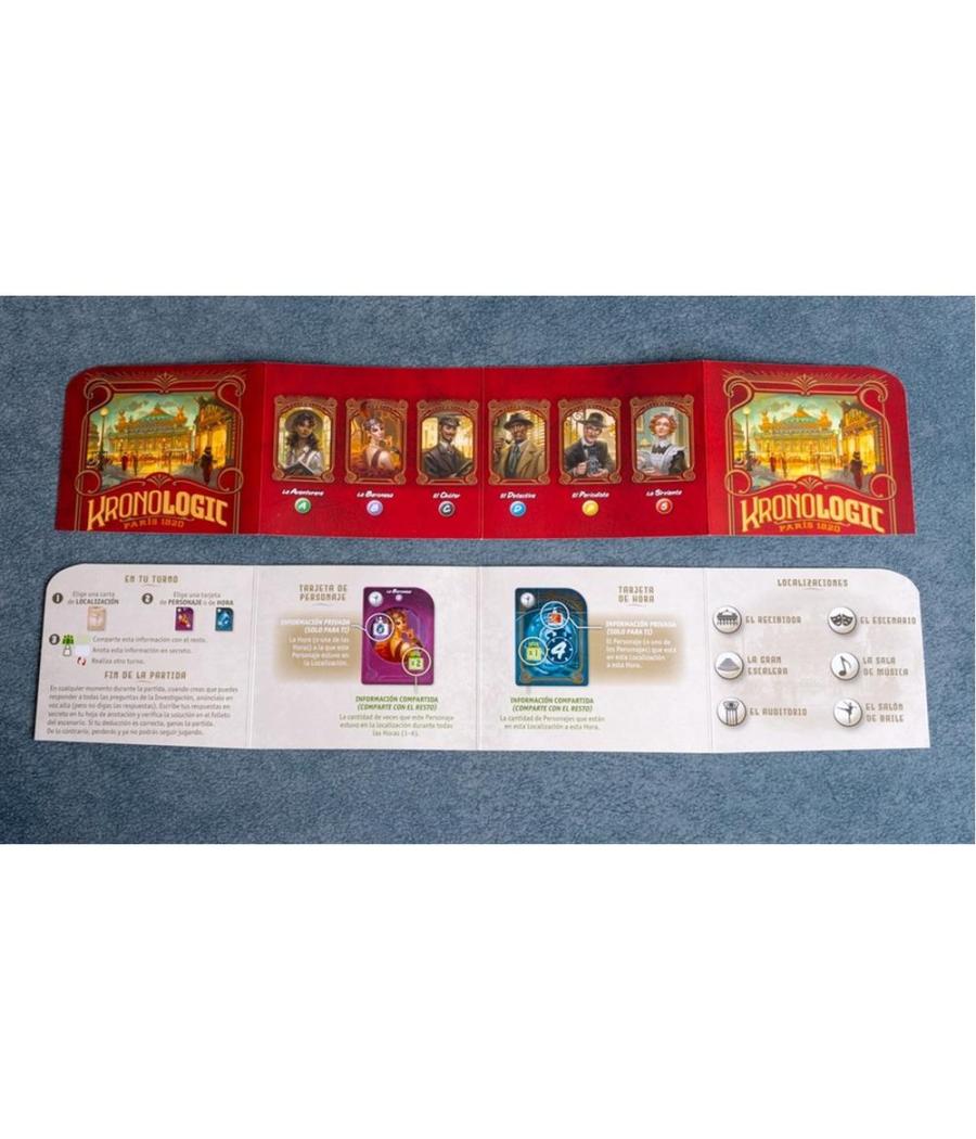 Juego de mesa kronologic: paris 1920