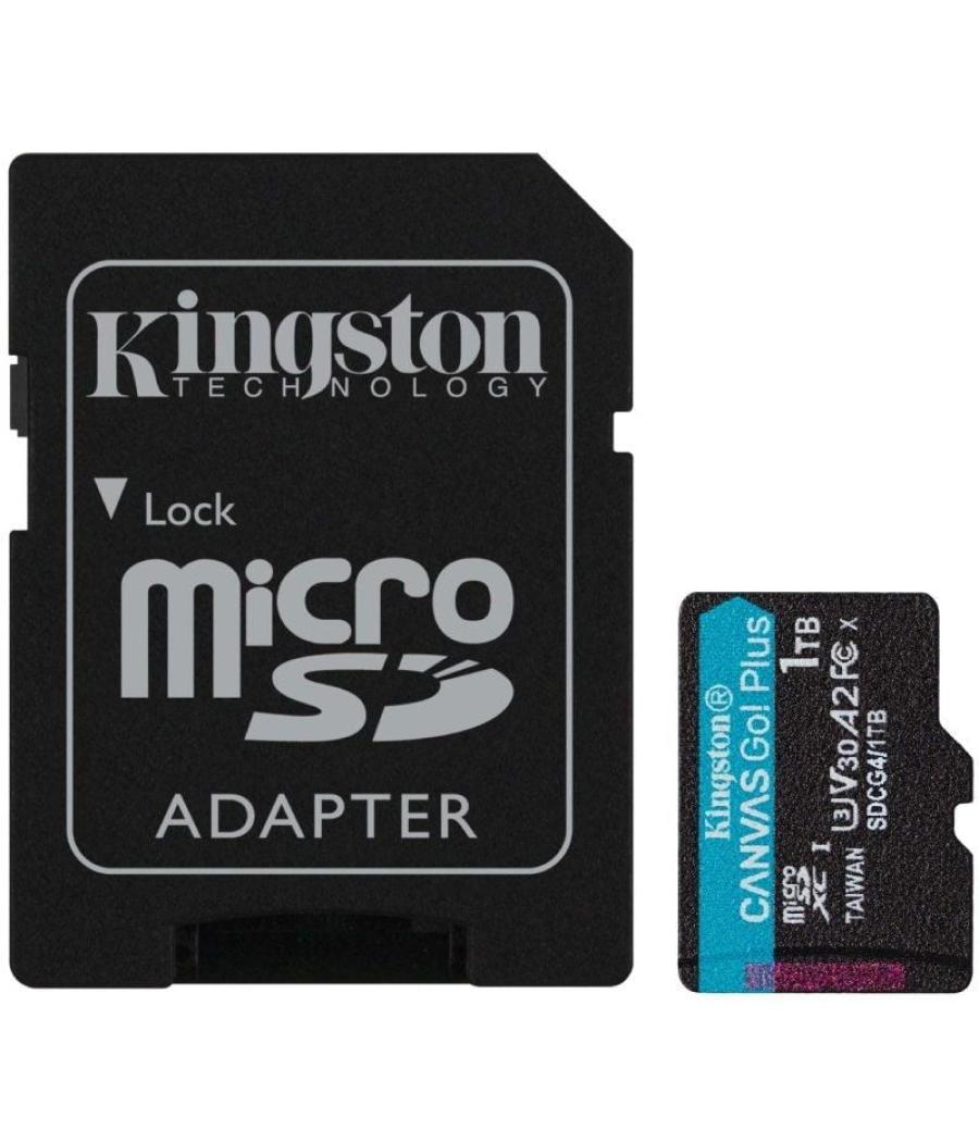 Tarjeta de memoria kingston canvas go! plus 1tb microsd xc con adaptador/ clase 10/ 200mbs Tarjeta de memoria kingston canvas go! plus 1tb microsd xc con adaptador/ clase 10/ 200mbs