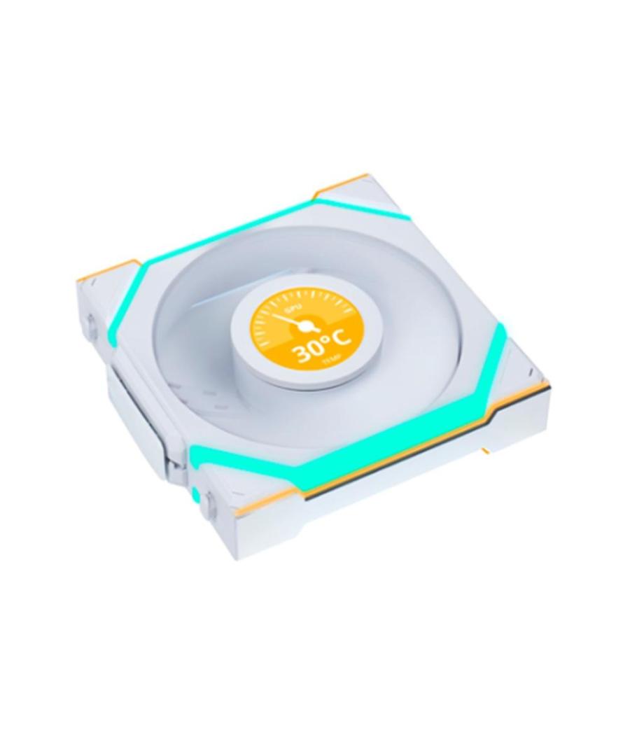 Ventilador caja lian li unifan sl wireless argb 3 x 120mm white