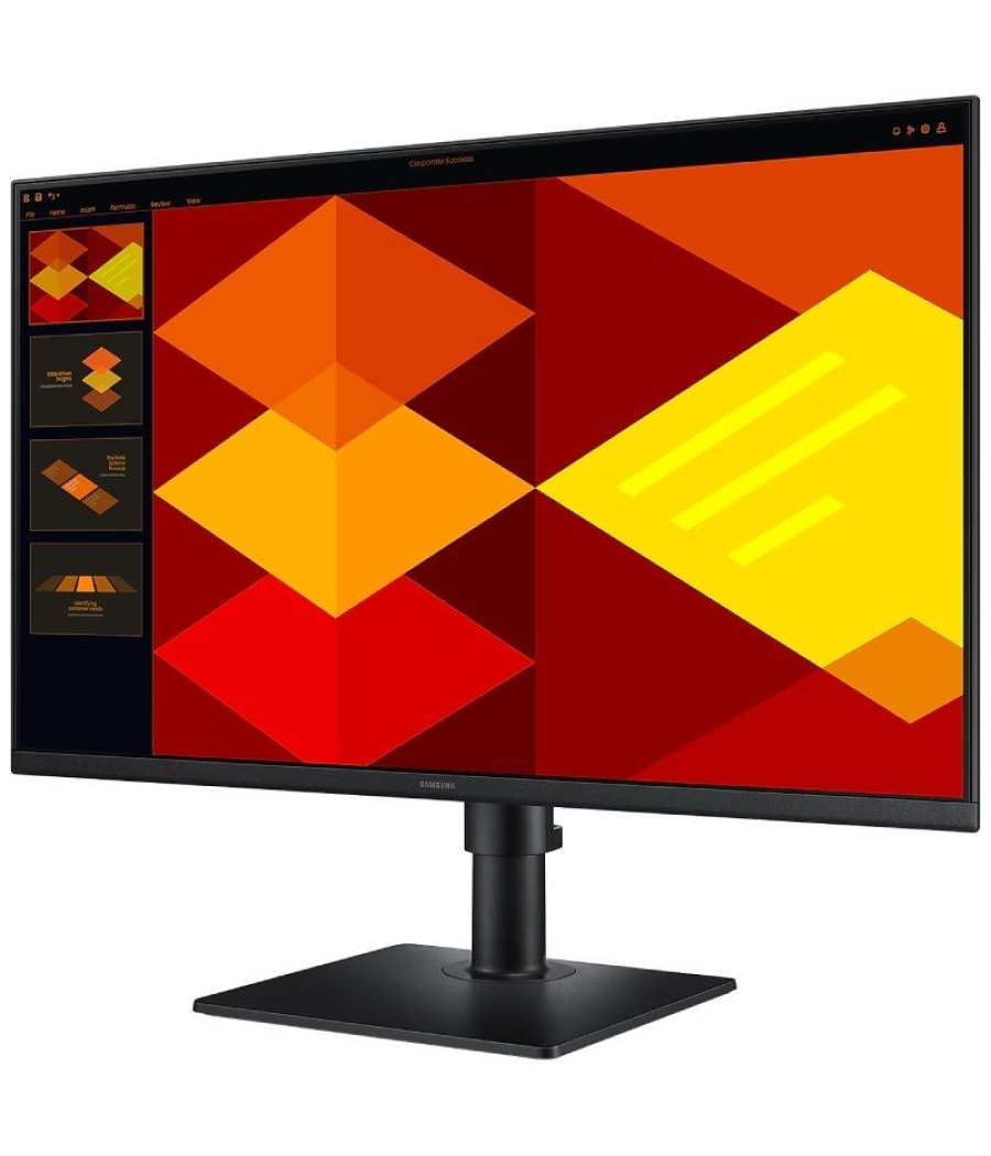Monitor profesional samsung essential monitor s4 s40gd s24d402gau/ 24'/ full hd/ regulable en altura/ negro