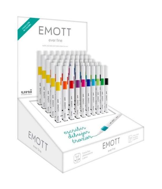Uniball emott rotuladores de escritura y dibujo 10 colores surtidos expositor 50 ud