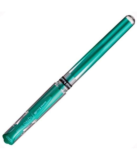 Uniball rollerball signo broad um-153 1.0mm verde metálico