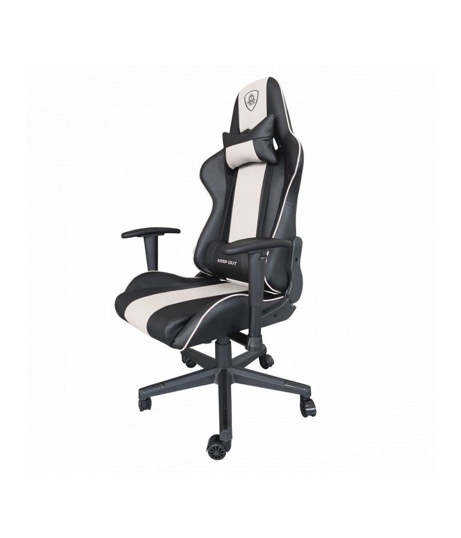 KEEP OUT Silla Gaming  XSPRO-RACINGW PRO WHITE - Imagen 2