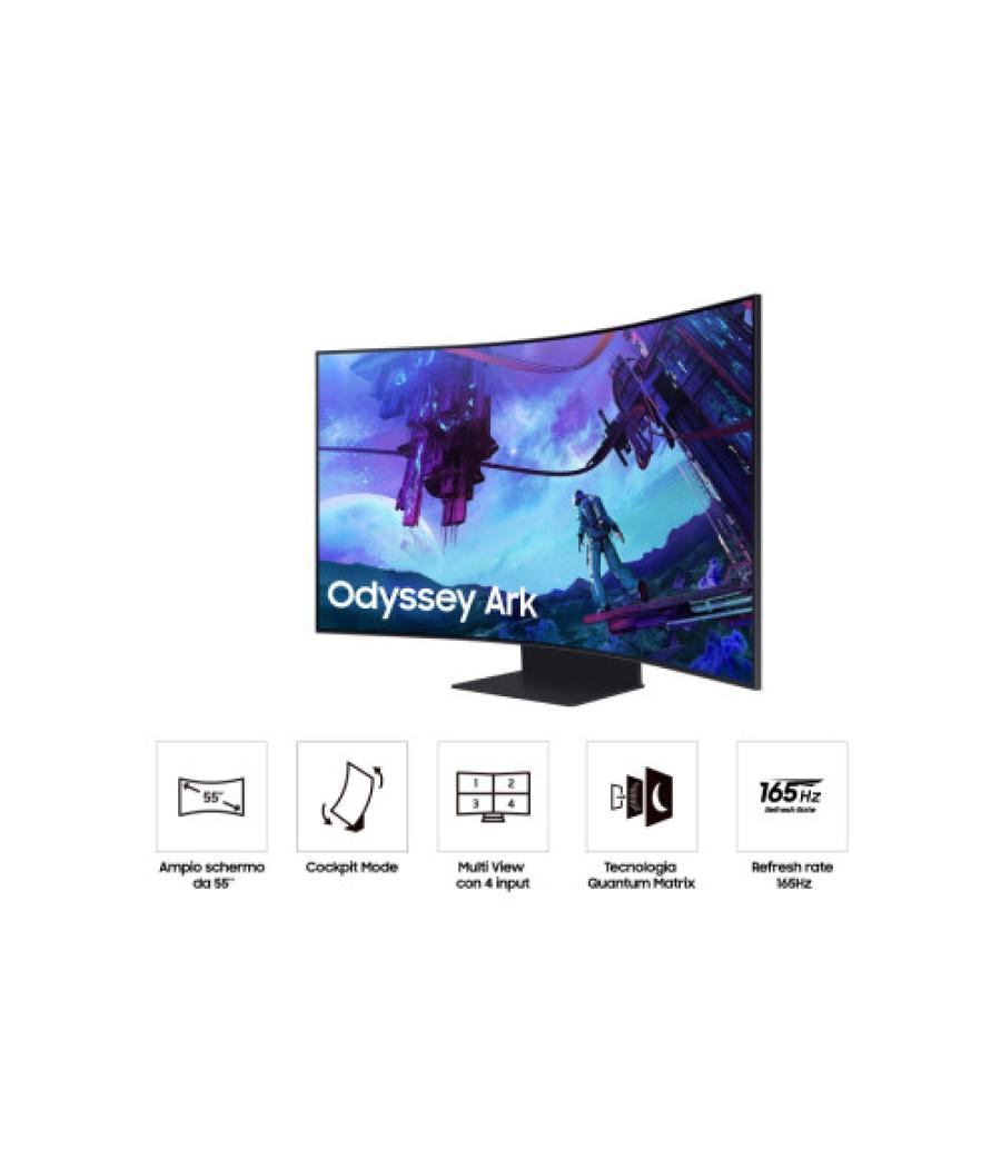 Samsung odyssey s55cg970nu pantalla para pc 139,7 cm (55") 3840 x 2160 pixeles 4k ultra hd led negro