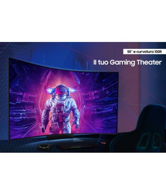 Samsung odyssey s55cg970nu pantalla para pc 139,7 cm (55") 3840 x 2160 pixeles 4k ultra hd led negro
