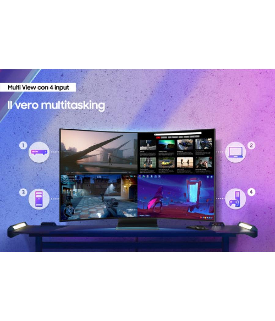 Samsung odyssey s55cg970nu pantalla para pc 139,7 cm (55") 3840 x 2160 pixeles 4k ultra hd led negro