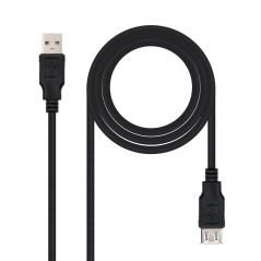 Nanocable Cable USB 2.0, tipo A/M-A/H, Negro, 3m - Imagen 4