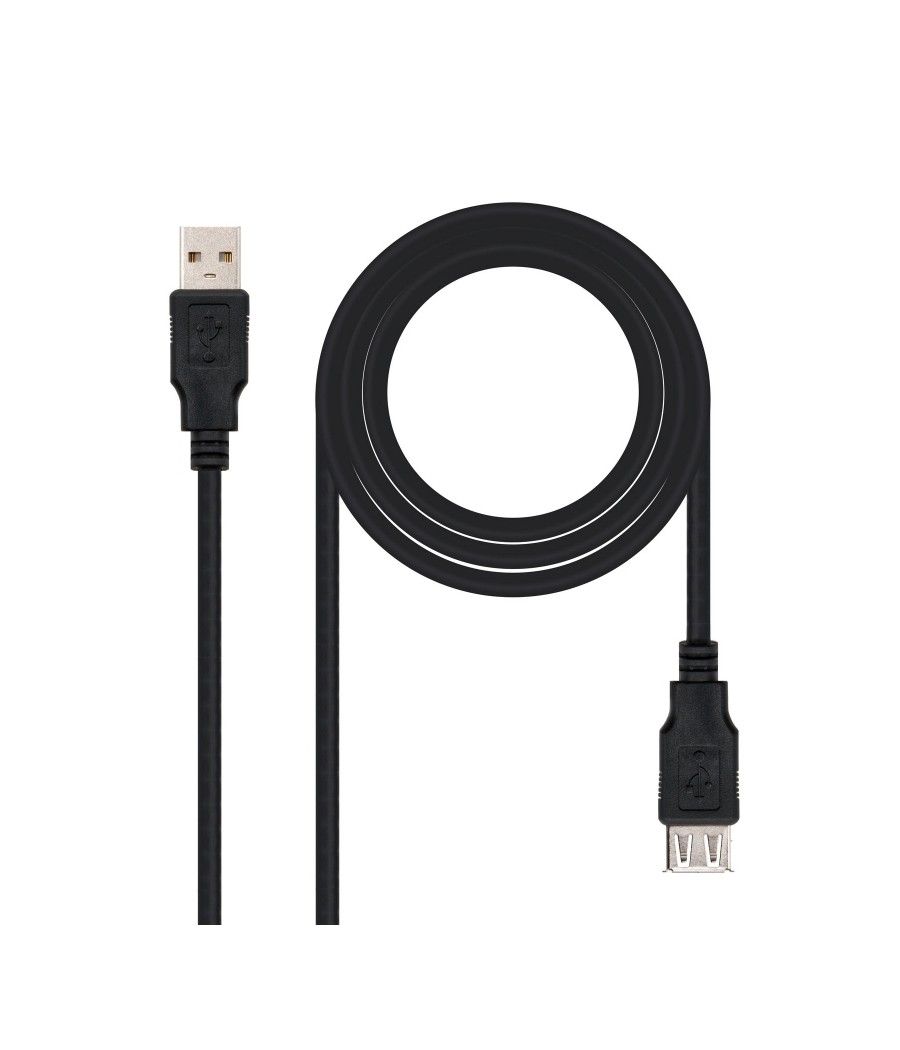 Nanocable Cable USB 2.0, tipo A/M-A/H, Negro, 3m - Imagen 4