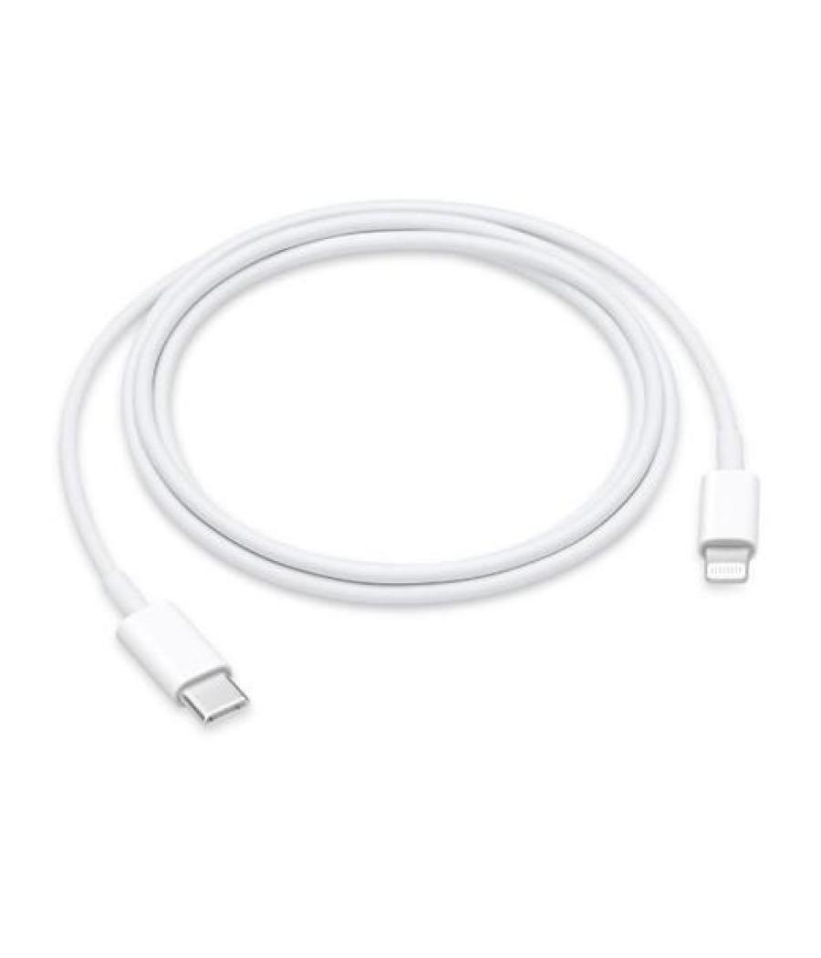 Apple cable-apple usb-c - lighing, 1 m blanco