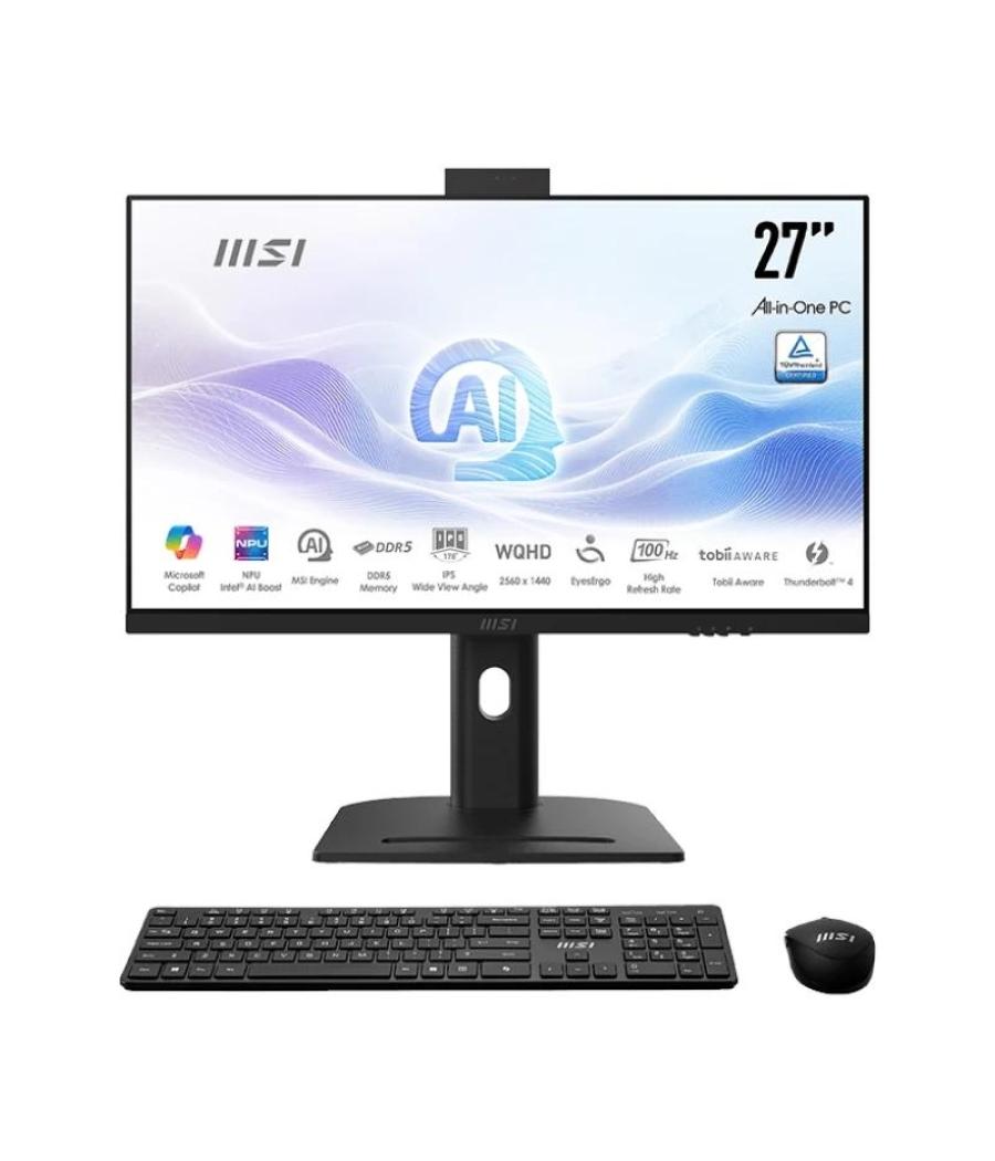 Msi am273qp-051es u7-155h 32gb 1tb w11p 27" negro Msi am273qp-051es u7-155h 32gb 1tb w11p 27" negro